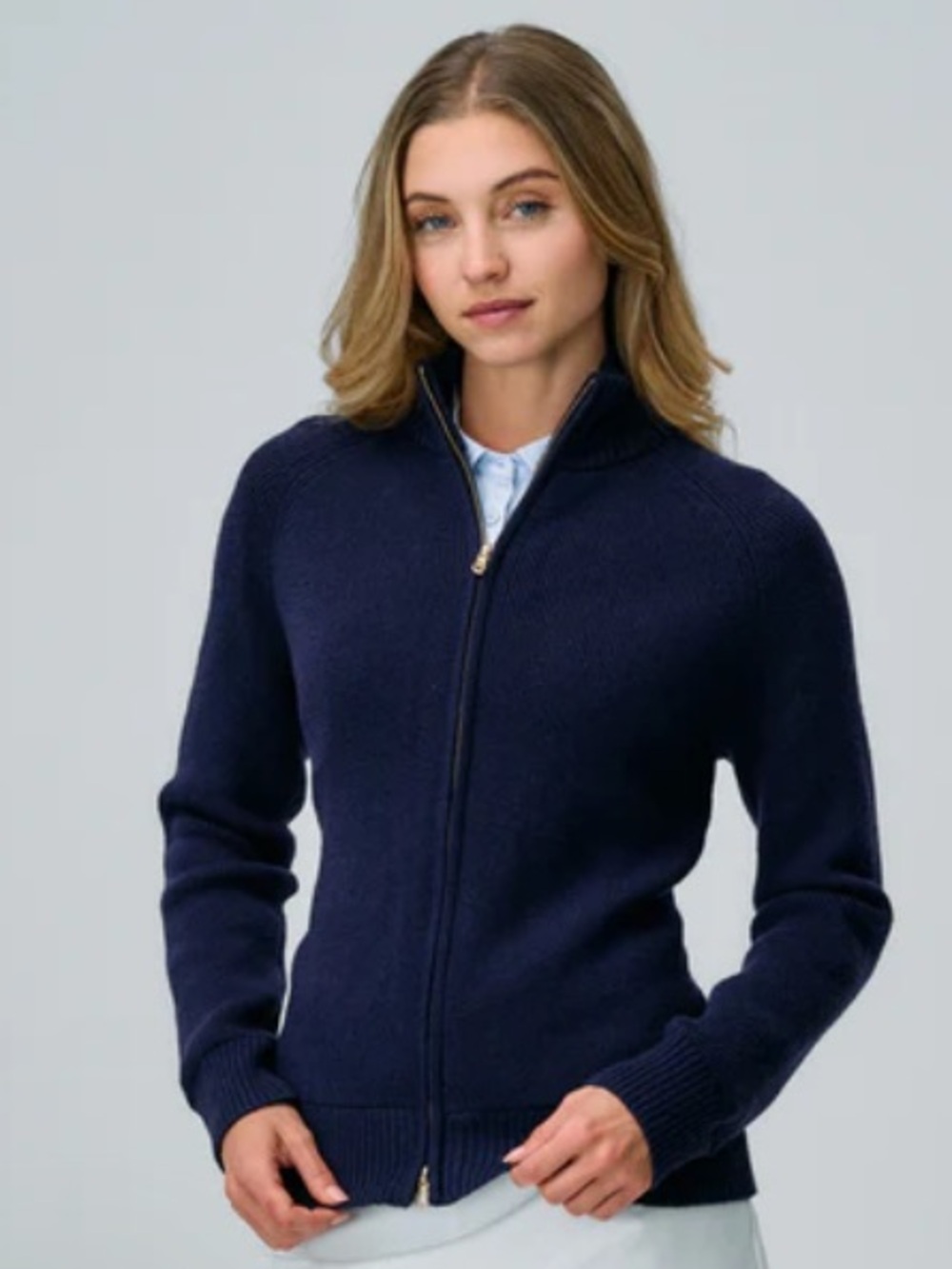 Fairway & Greene Blaire Iconic Windsweater Cardigan Ladies Golf Pteppy Grandpa - Picture 2 of 9